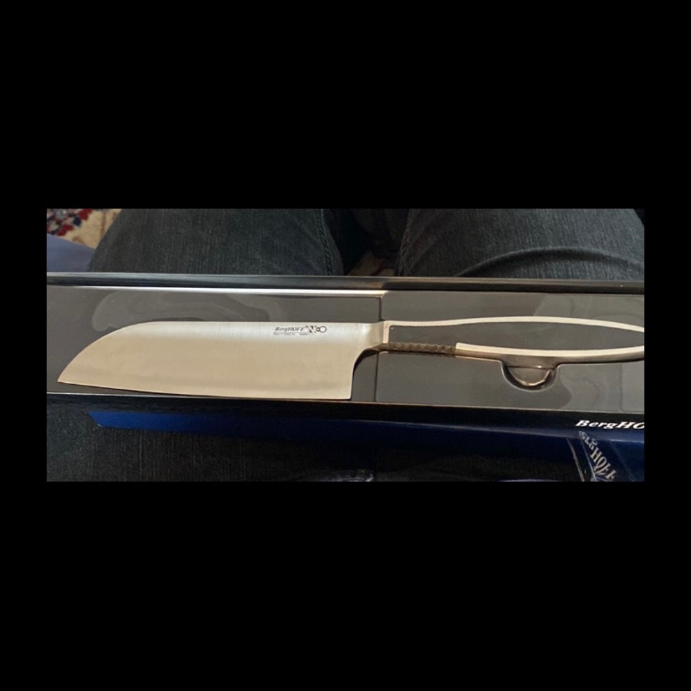 BergHoff 7” stainless steel Santoku knife